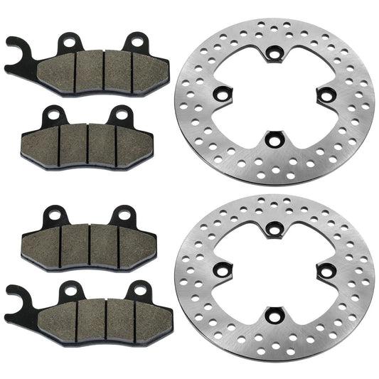 Front Left Right Brake Disc w/ Pads for Kawasaki Teryx 750 KRF750 4X4 2008-2013