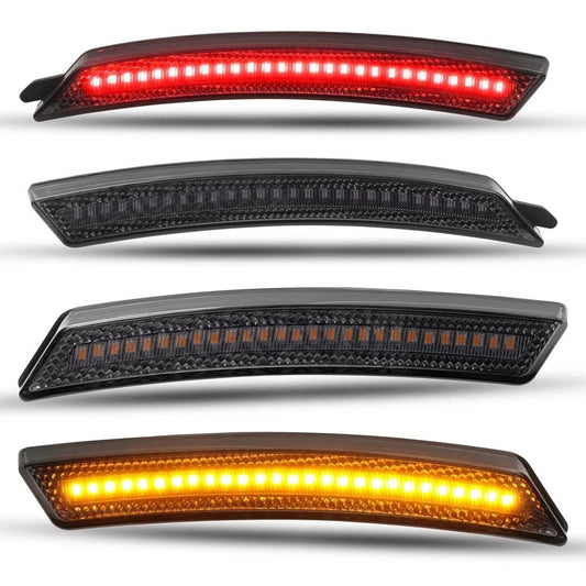 For Mini Cooper R55 R56 R57 07-15 Front Rear Smoke LED Fender Side Marker Lights