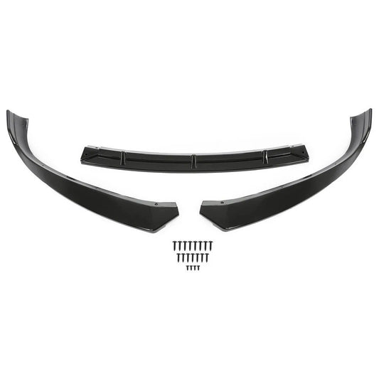 Glossy Black Front Bumper Lip Body Kit Splitter Spoiler For Tesla Model S 16-20