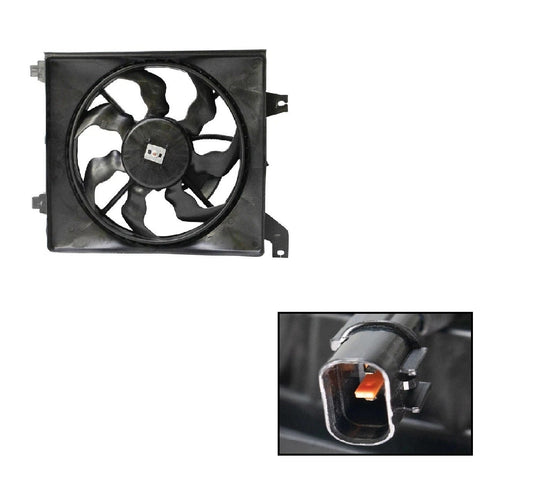 Right A/C Condenser Cooling Fan Assembly Fits 2006-2011 Hyundai Accent