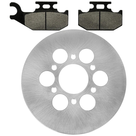 Rear Brake Disc Rotor W/Pad for Yamaha Rhino 660 YXR660 4X4 2004 2005 2006 2007