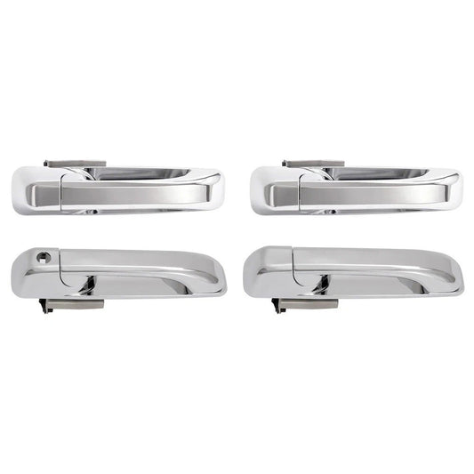 4Pcs Outside Door Handle Fits Dodge Ram 1500 2009-2010/ 2500 2011-2024 Chrome