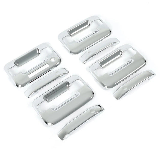 For Ford F-150 F150 2004-14 Chrome Door Handle Tailgate Covers 4 Door w/Key Pad
