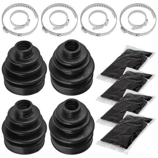 2 Front Axle Inner Outer CV Boot Kit for Yamaha Rhino 660 YXR660F 4X4 2004-2007