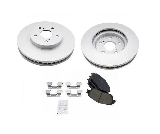 Front Posi Ceramic Brake Pads & G-Coated Rotors Kit for Toyota Lexus