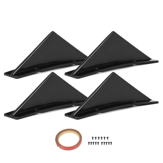 For Chevrolet Chevy Camaro Rear Diffuser Shark Fins Bumper Lip Splitter Glossy