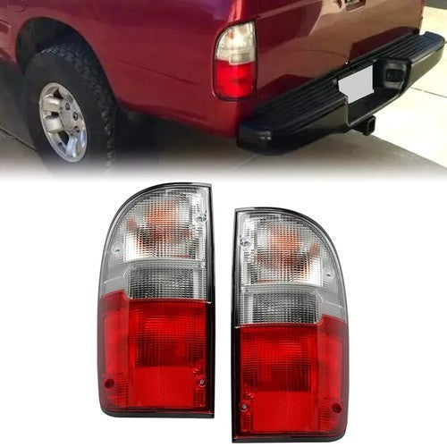 HECASA Red/Clear Tail lights lamps For 95-00 Tacoma Pickup Truck 2WD/4WD DOT/SAE