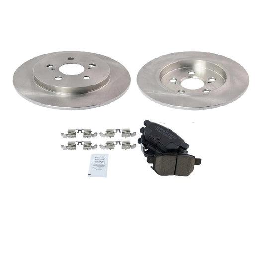 Rear Ceramic Brake Pad & Rotor Kit for Vibe Matrix 1.8 Corolla XRS
