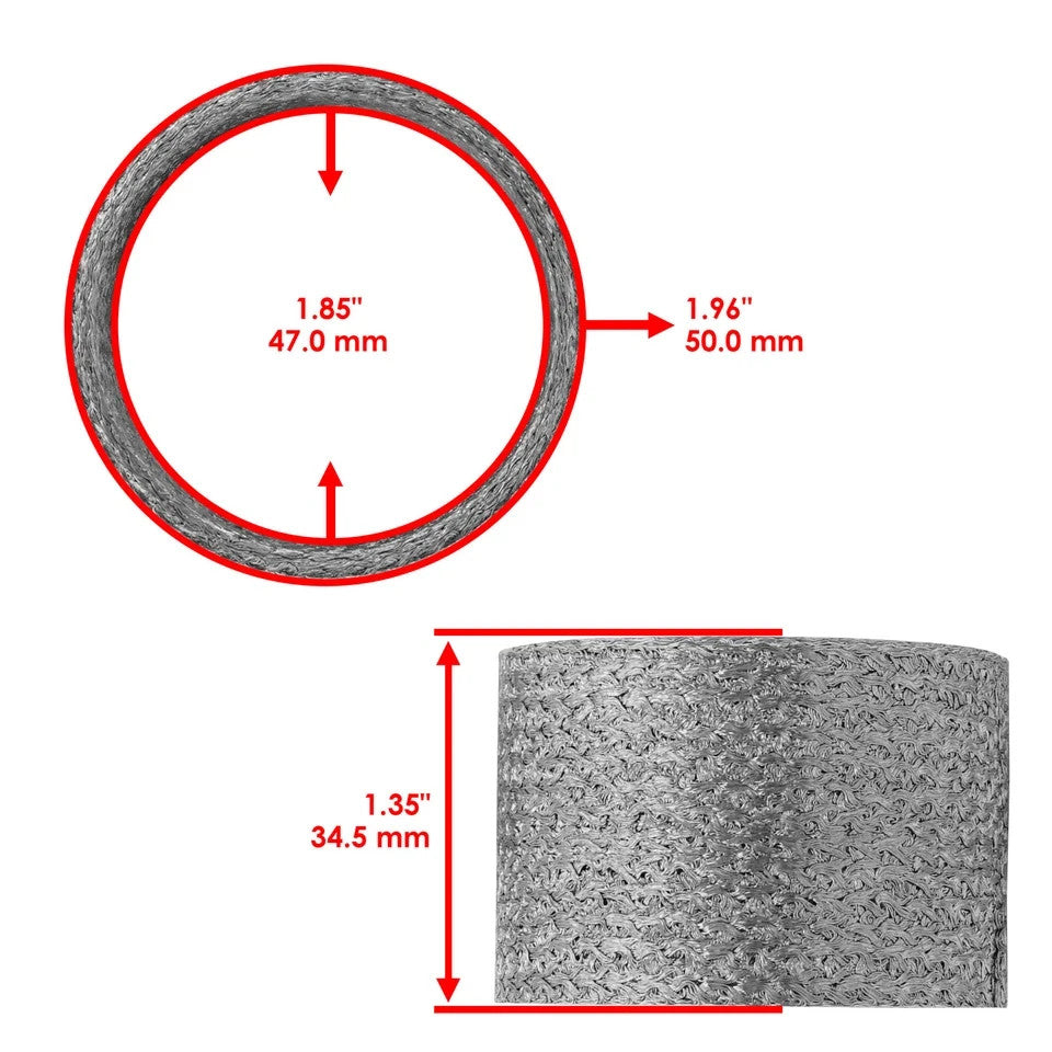 Exhaust Muffler Gasket for Yamaha 5Eb-14714-00-00, 5Eb-14714-01-00
