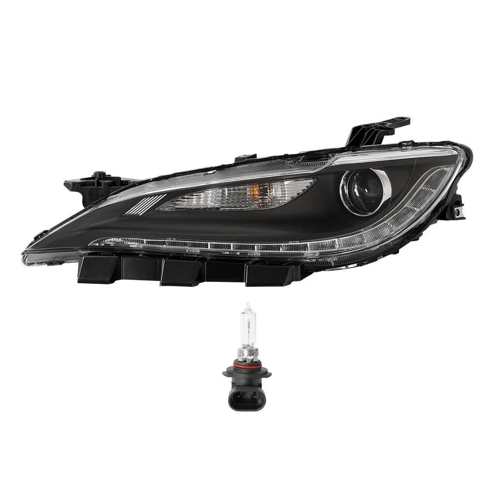 For Chrysler 200 2015-2017 Halogen Headlight w/ LED DRL Chrome Trim Driver Side