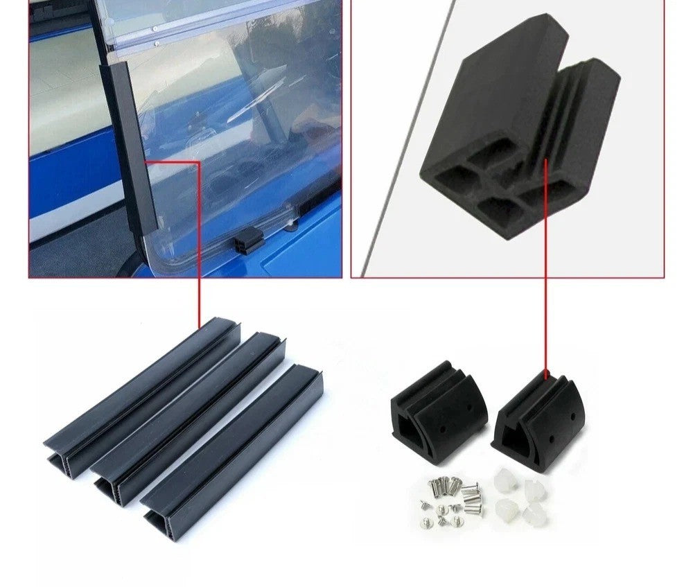 Golf Cart Folding Windshield Windscreen For Yamaha G14 G16 G19 1995-2003