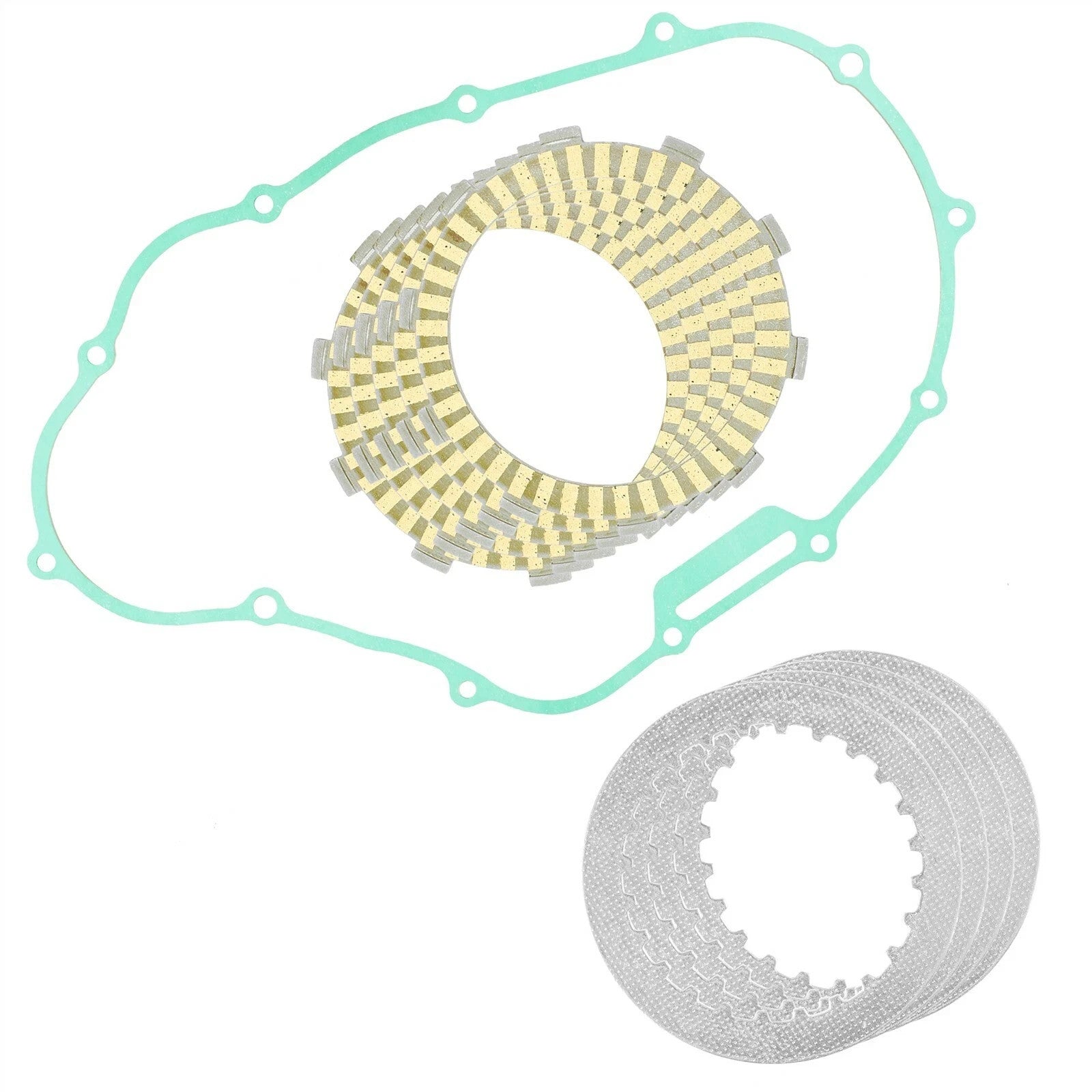 Clutch Friction Steel Plate Gasket for Honda ATC250ES Big Red 250/ ATC250SX 1985