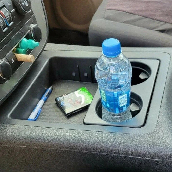 Dual Console Cup Holder Insert Drink For 07-14 Chevy Silverado Tahoe GMC Sierra