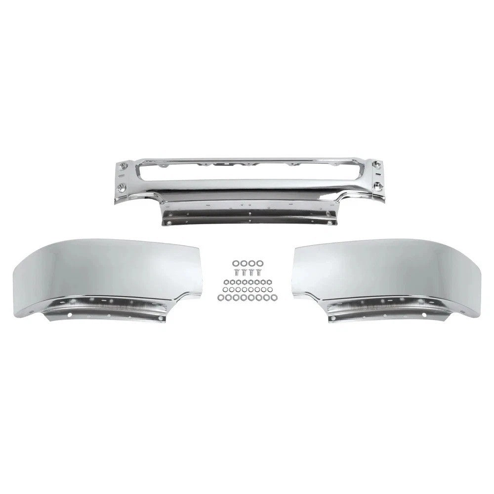 Chrome Front Bumper Face Bar For Ford F-150 2004-2005 Without Fog Light Holes