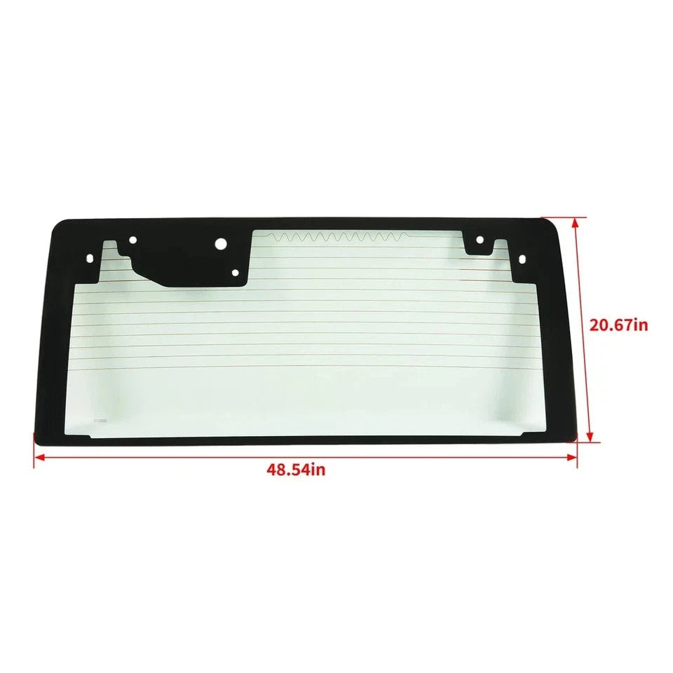 Rear Window Glass Back W/Heated Light Green For Jeep Wrangler JK 2011-2017