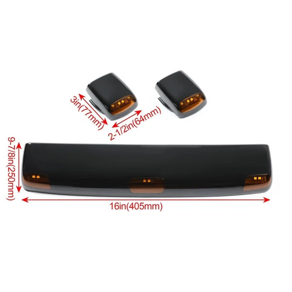 For 15-19 Chevy GMC Silverado Sierra 2500HD 3500HD Roof Marker Light Amber LED