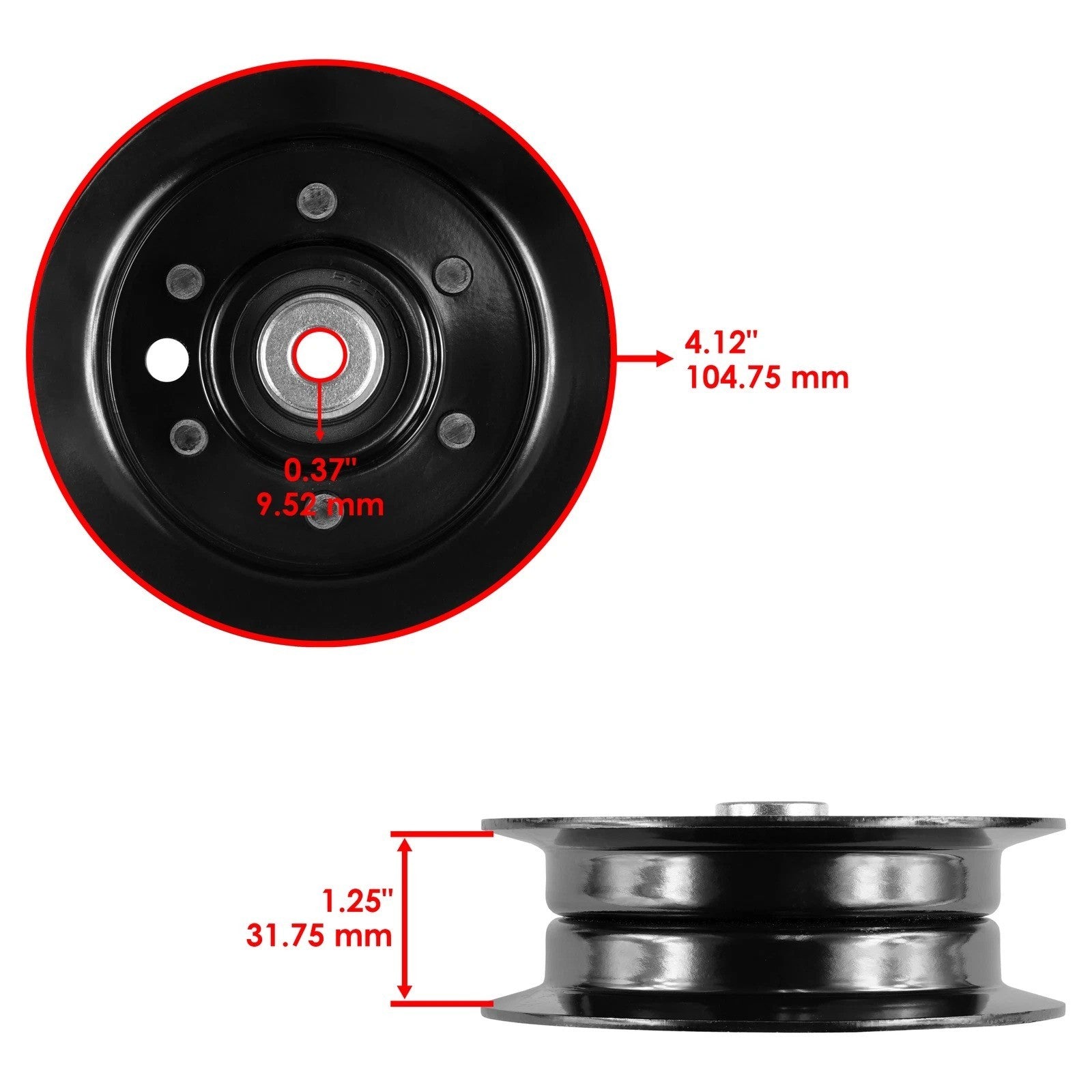 Flat Idler Pulley For Toro Z420 Z4200 Z4235 ZS4200 42" Deck 132-9420 1329420