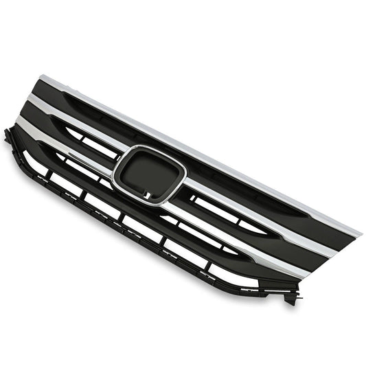 All-in-one Front Black Grill w/ Chrome Molding Trim For Honda Odyssey 2011-2013