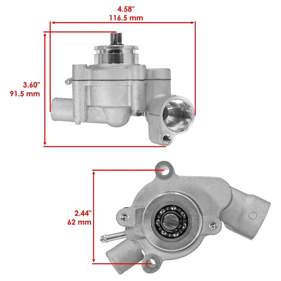 Caltric Water Pump for Yamaha Kodiak 400 YFM400 2000-2006  5GH-Y1242-01-00