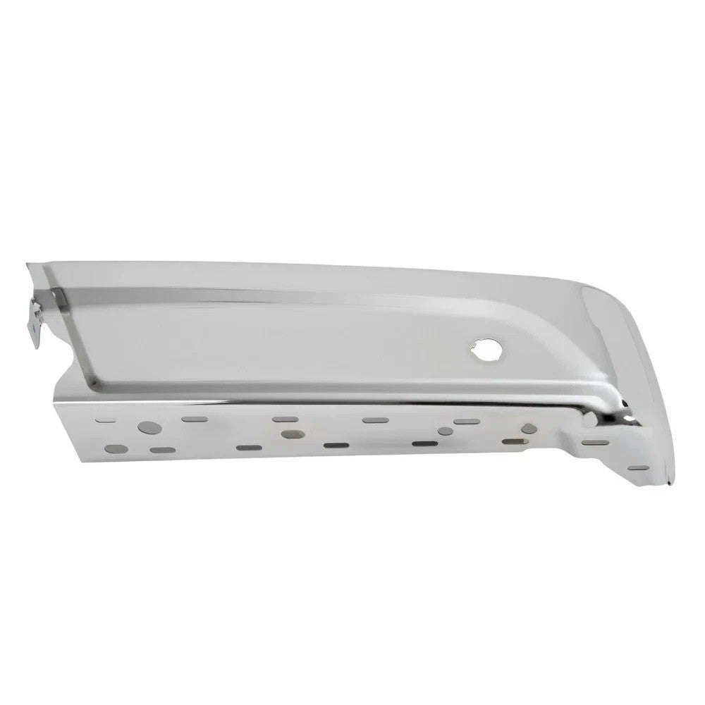 Chrome Rear Bumper End Cap Left W/2 Sensor Holes For 21-23 Ford F-150 Lightning