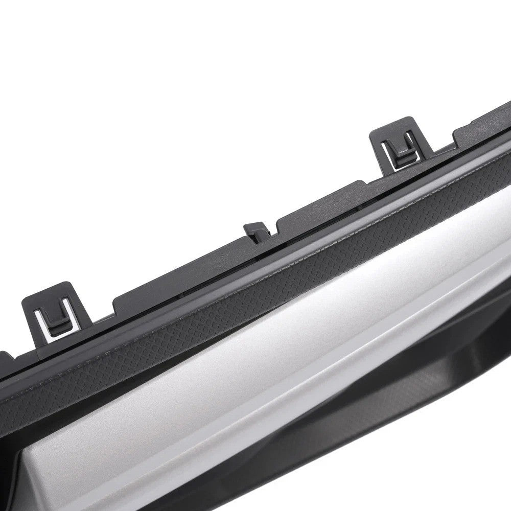 For Subaru Crosstrek 2021-2023 22 Black Front Bumper Grille Grill Chrome Trim