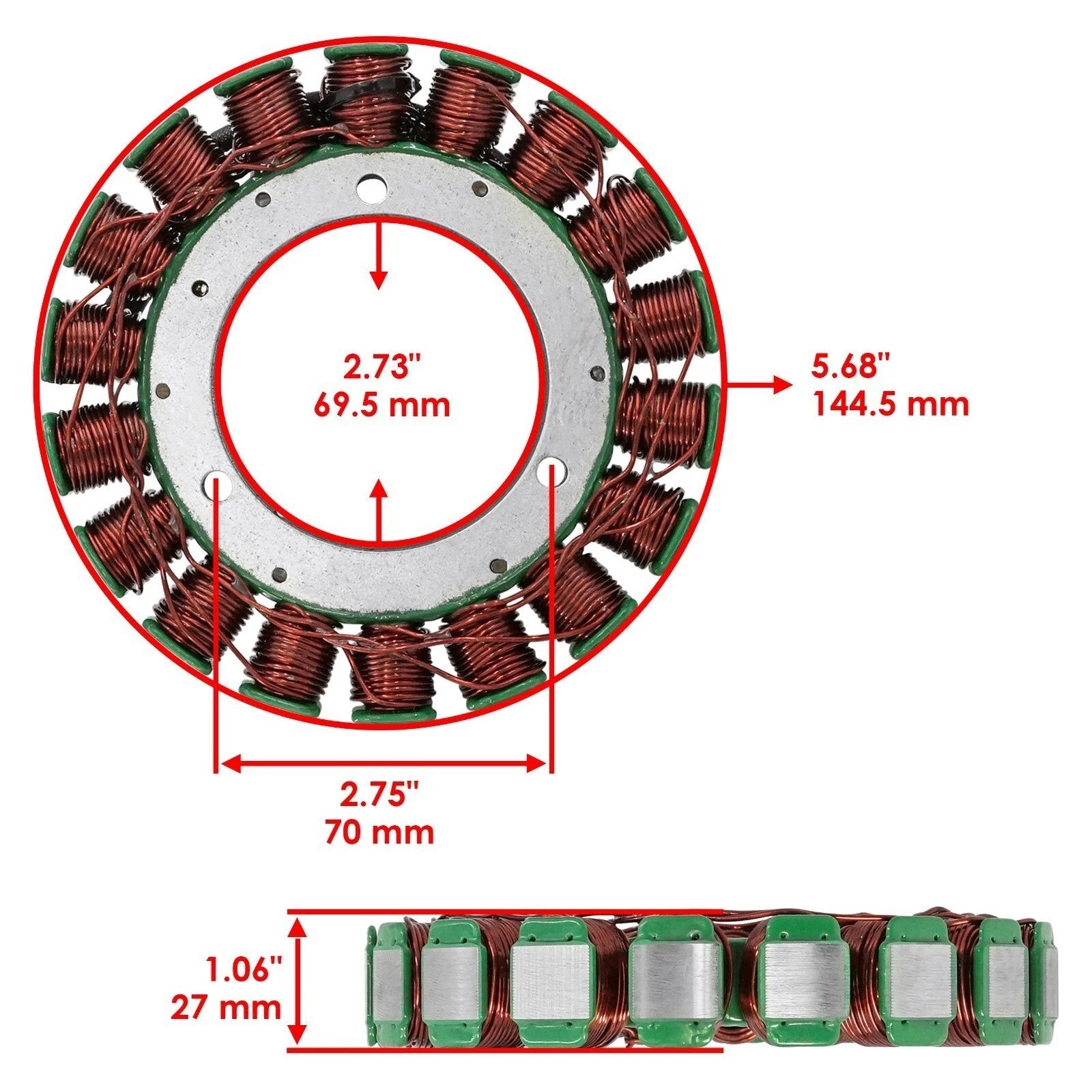 Electrical Coil Stator for John Deere Xuv Gator 625 / 620 / Gas Engine / Mm14375