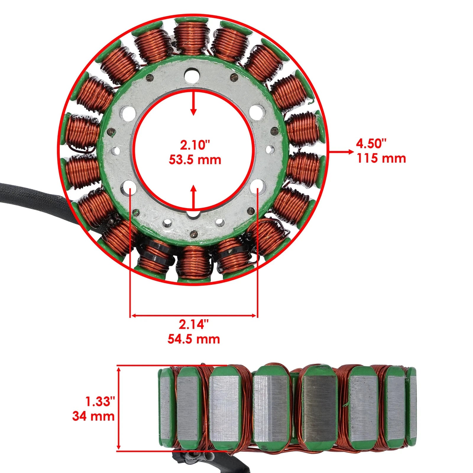 Stator for Honda Shadow Classic Tour 1100 VT1100T 1998 1999 2000 2001 Magneto