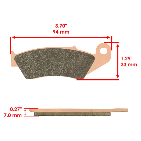 Caltric Brake Pads for Honda CRF230 CRF230F CRF230L Front Brakes 2003-2019