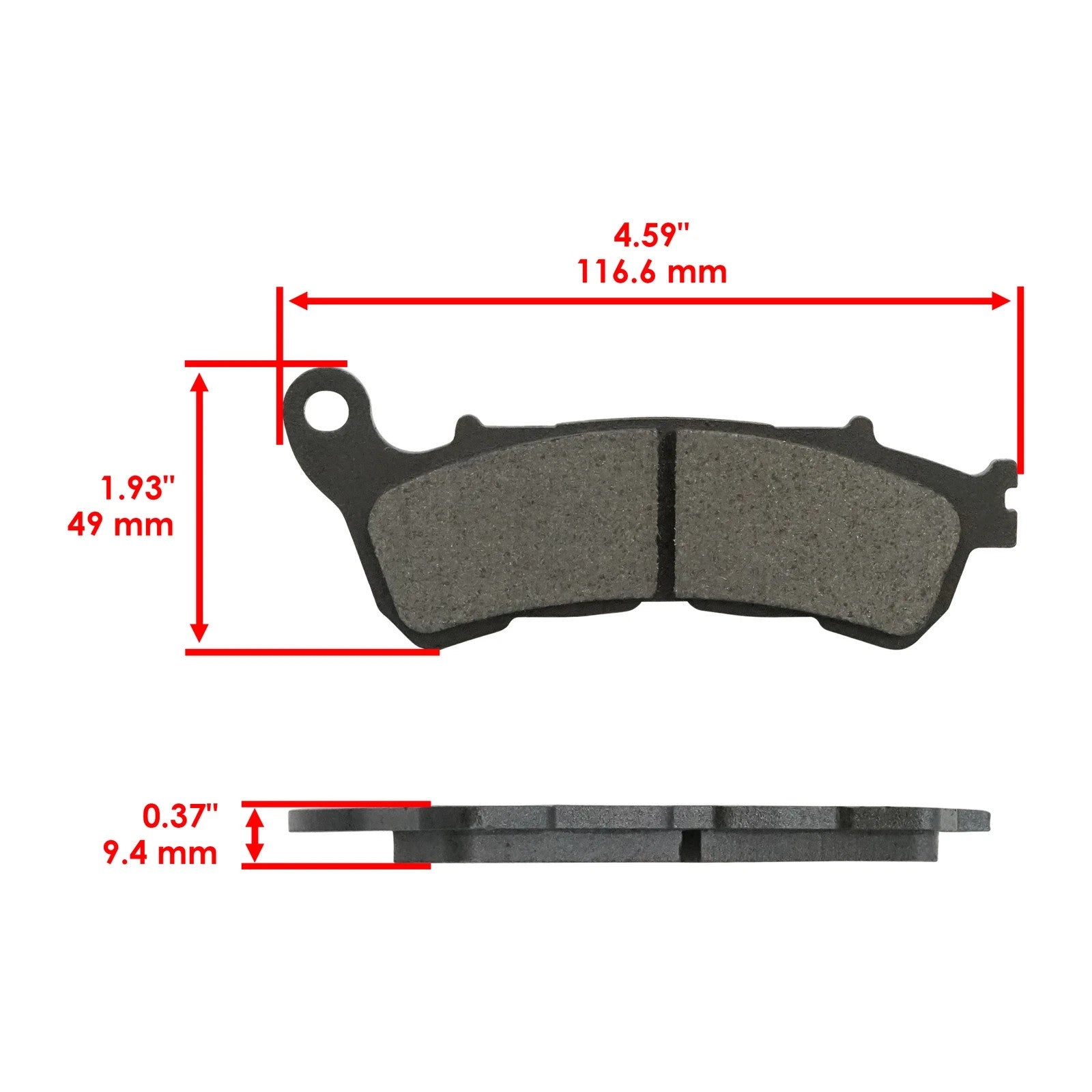 Front Rear Brake Pads for Harley Davidson XL1200C Sportster Custom 2014-2019