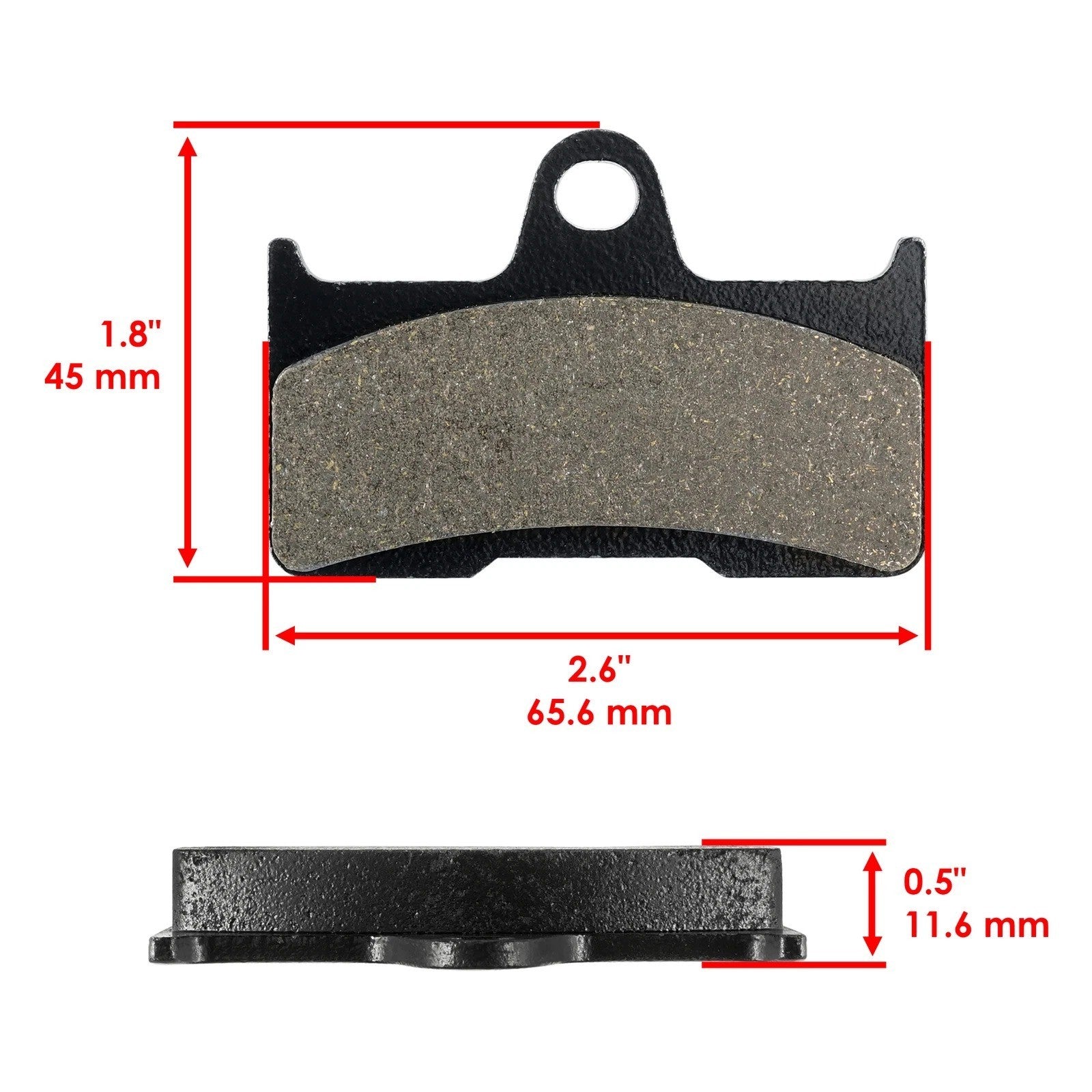 Front & Rear Brake Pads for Yamaha Grizzly 660 YFM660F 4X4 2002 2003 2004-2008