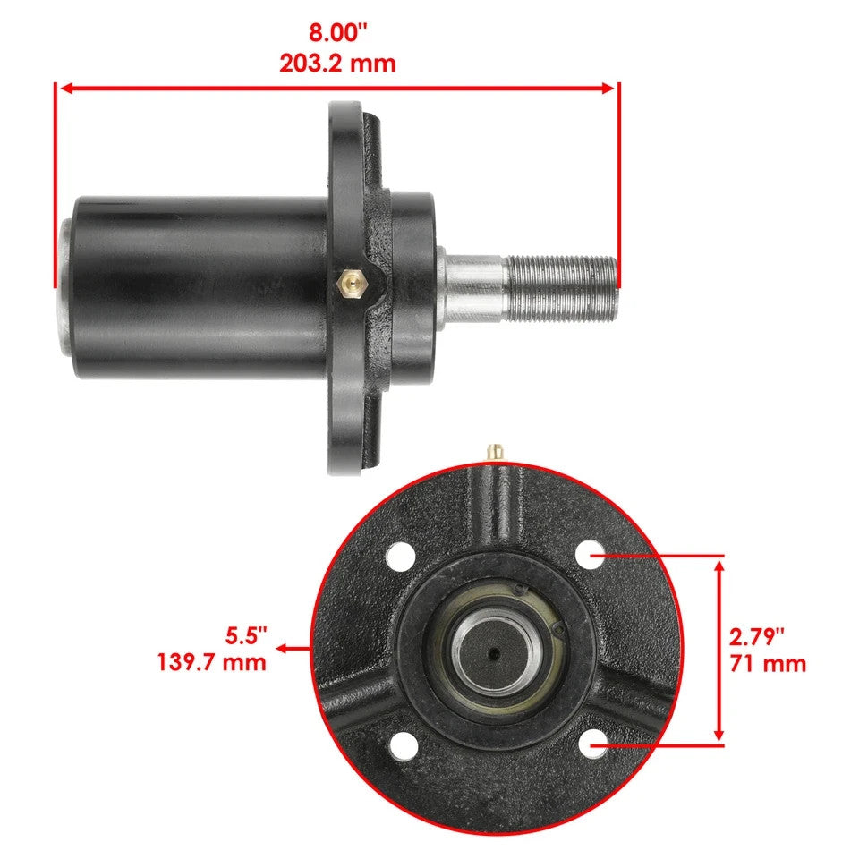 Spindle Assembly fits Dixie Chopper 300441 10161 zero-turn 50" 60" Short Shaft