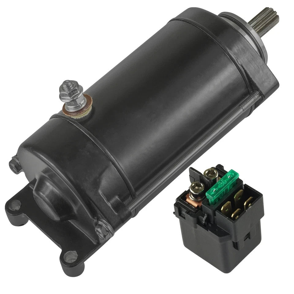 Starter And Relay Solenoid for Kawasaki Vulcan 1500 VN1500 1996-2008