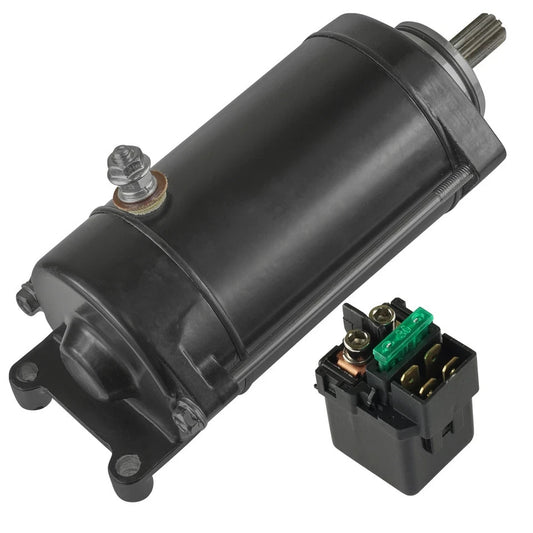 Starter And Relay Solenoid for Kawasaki Vulcan 1500 VN1500 1996-2008