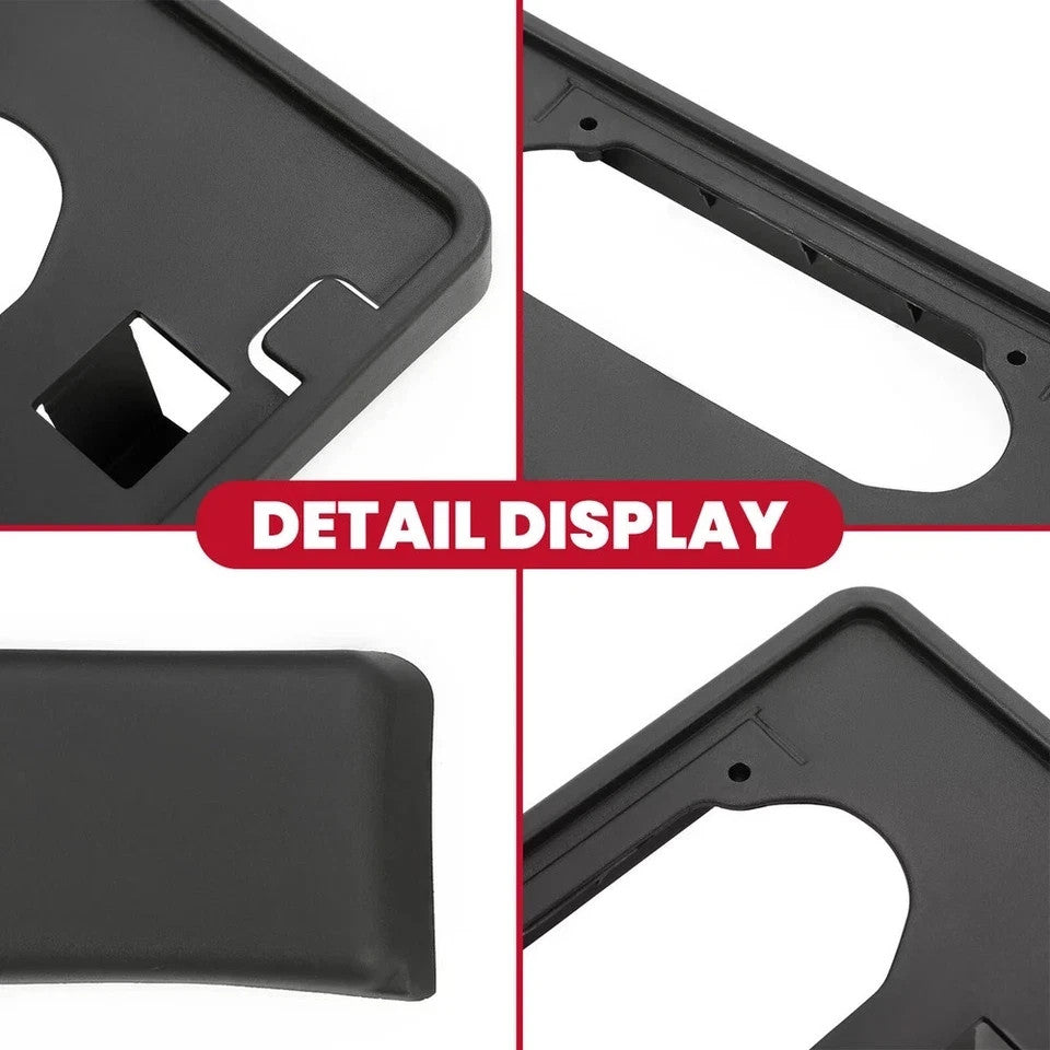 Front Bumper License Plate Bracket & Guards Pads Cap For 2009-2014 Ford F150