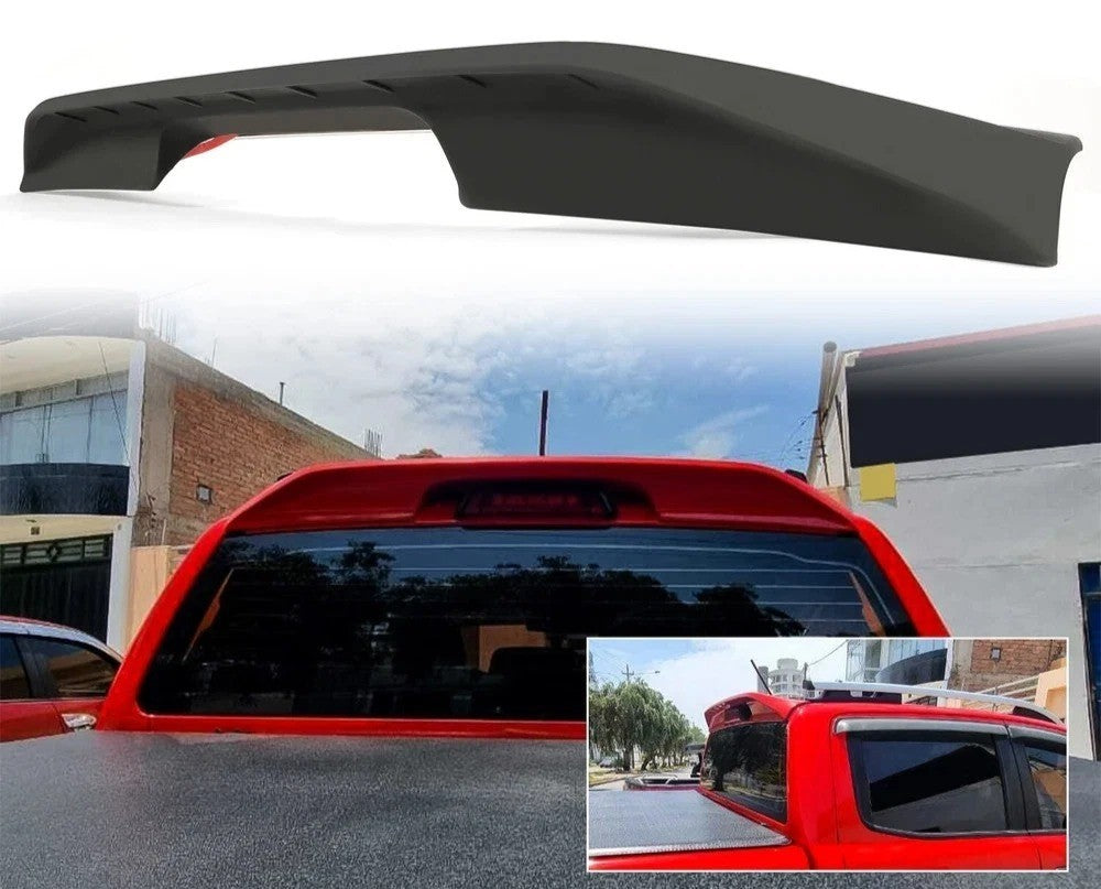 HECASA Black Rear Top Wing Truck Cab Spoiler Fits 2019-2023 2020 Ford Ranger