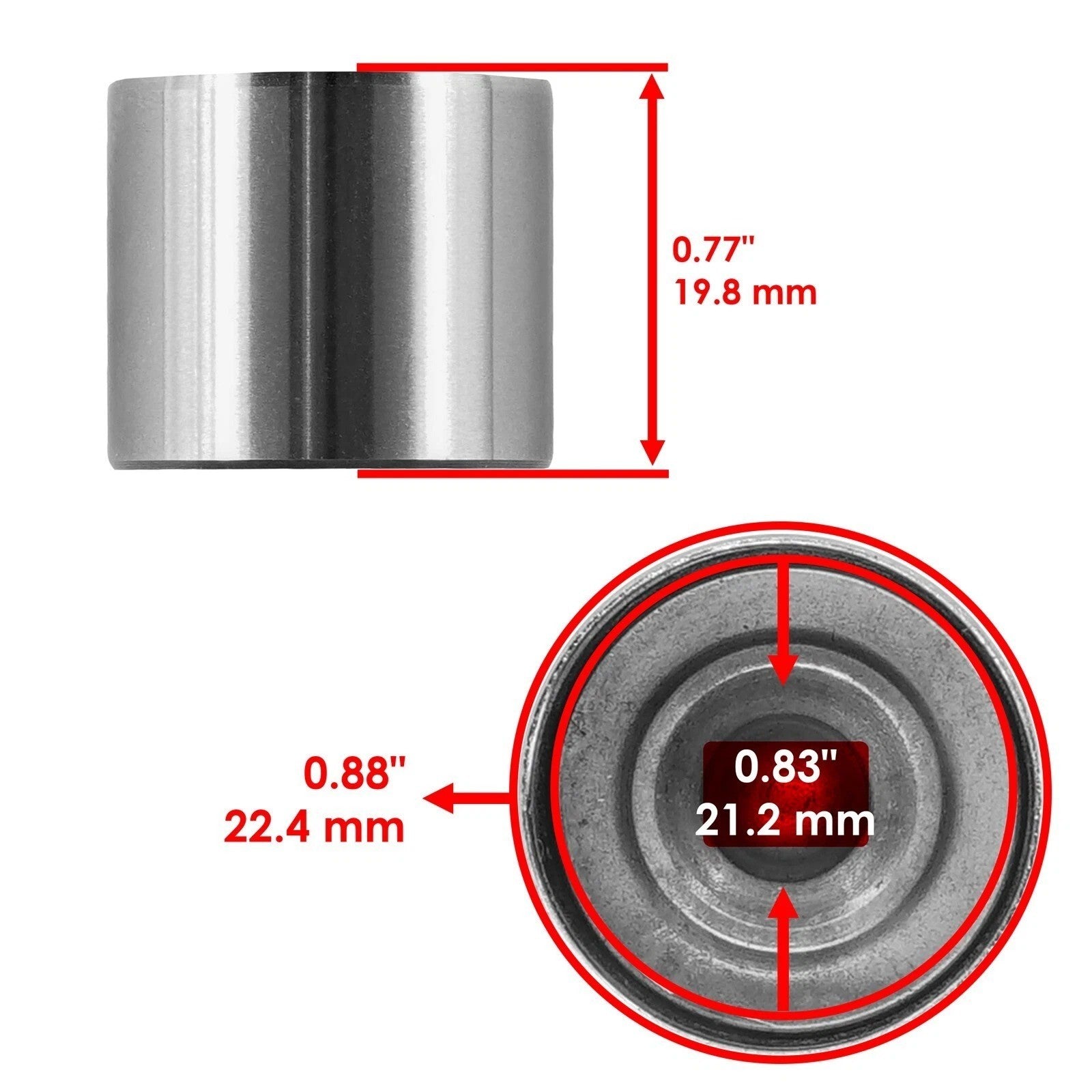2 x Cam Follower Bucket For Honda FourTrax Rincon 680 TRX680FA 2006-2018