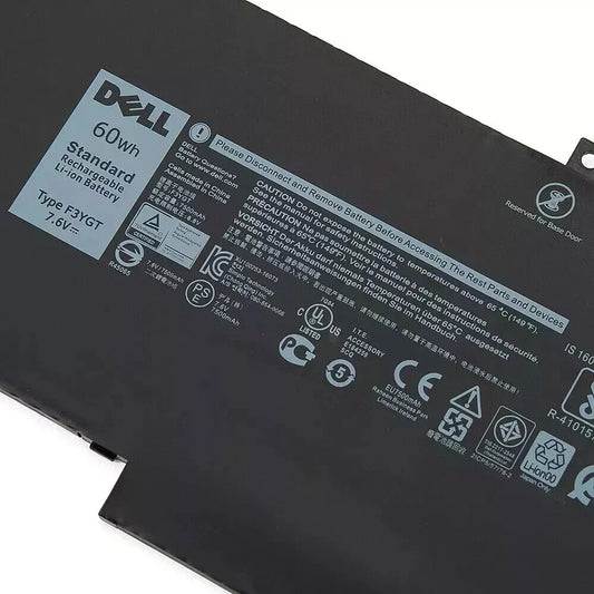 NEW Genuine 60Wh F3YGT Battery For Dell Latitude 7280 7380 7290 7490 7390 E7480