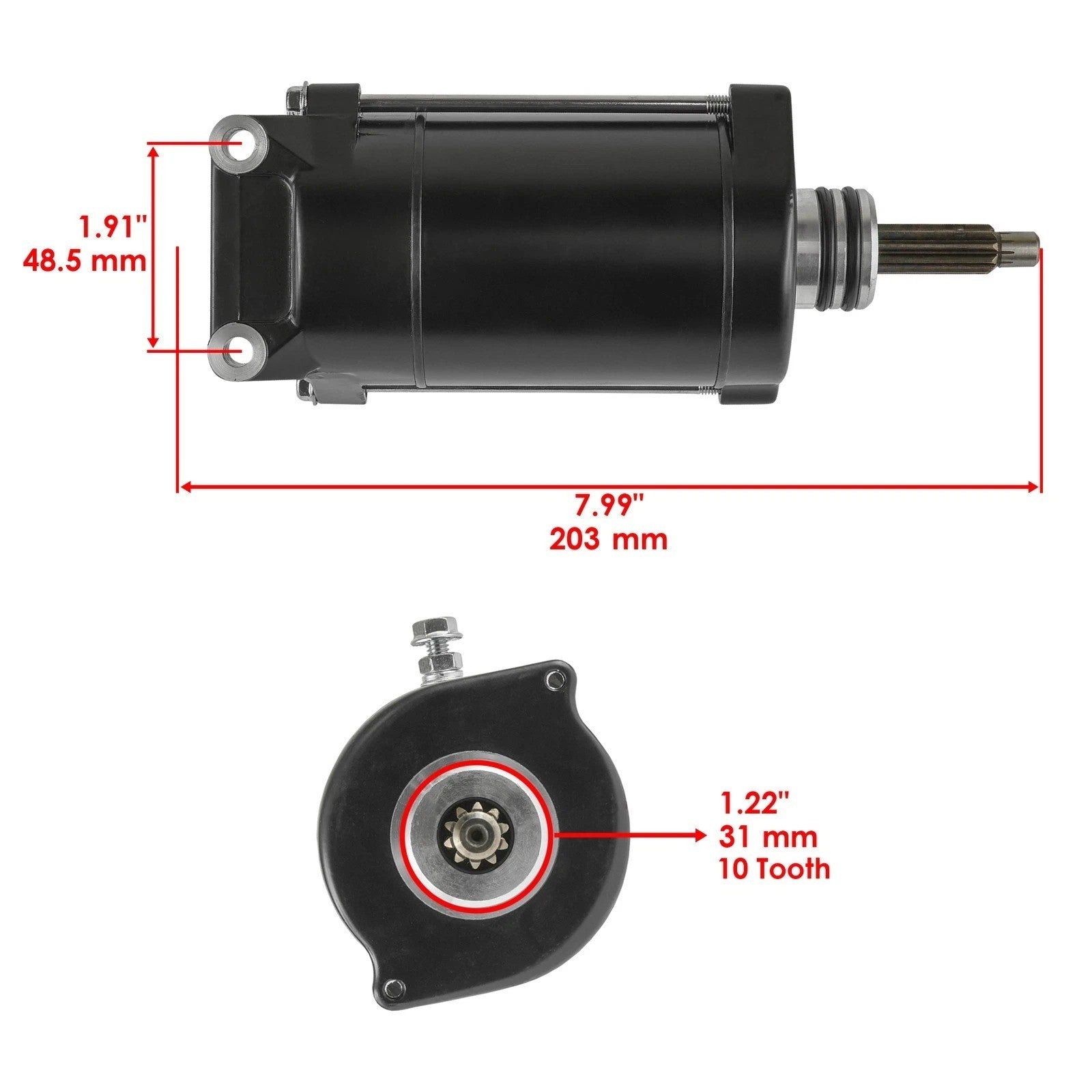 Starter for Polaris RZR XP 900 / RZR 4 XP 900 2011 2012 4013059 4013245