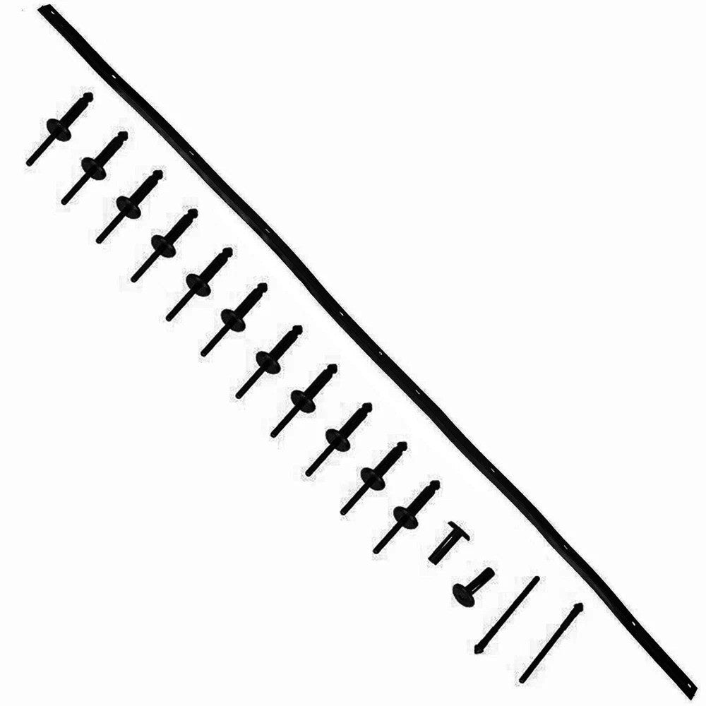 Front Hood Bumper Weatherstrip Seal & Rivets Fit For Dodge Challenger 2008-2022