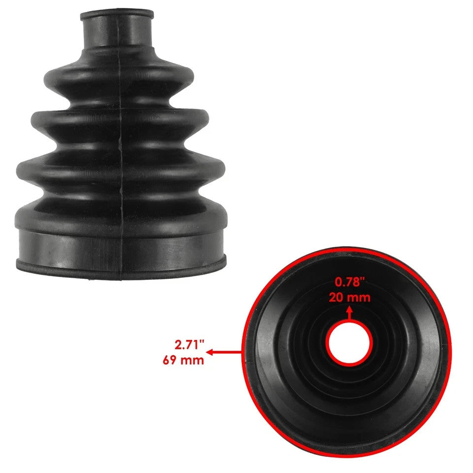 2 Front Axle Outer And Inner CV Boot Kit for Can-Am Commander 1000 4X4 2011 2012