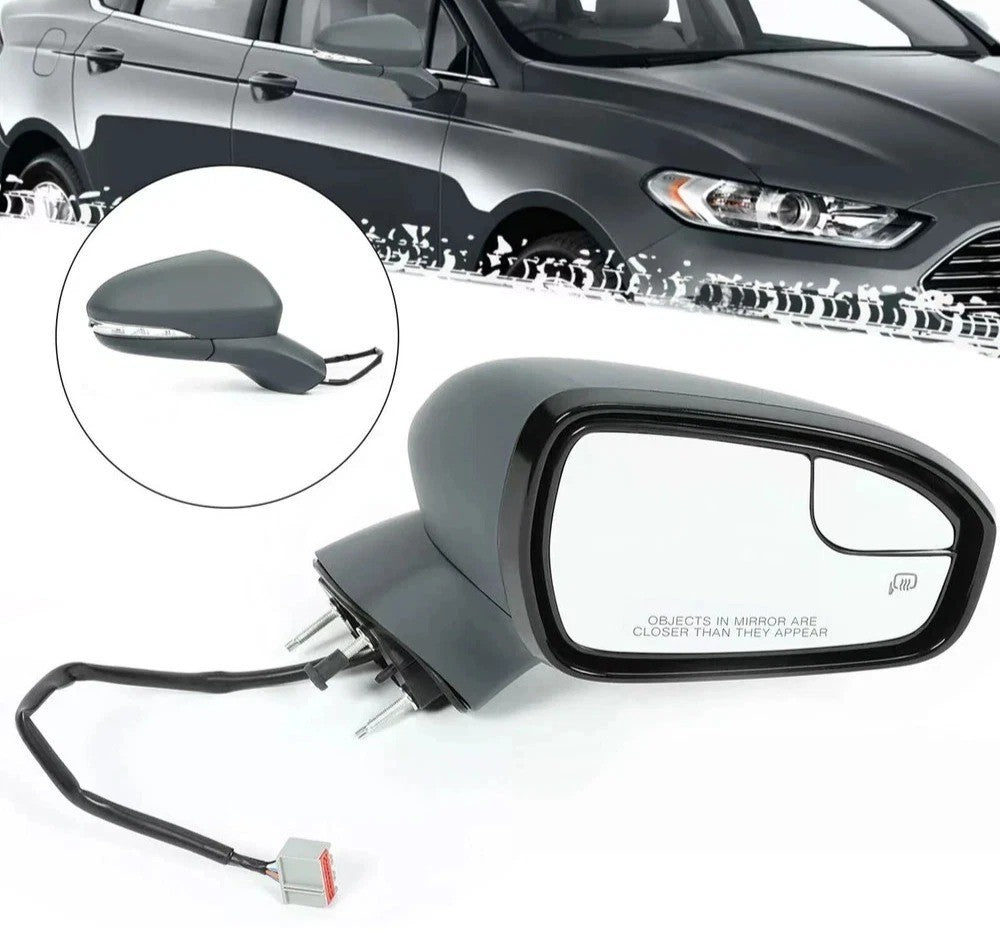 Fit For Ford Fusion 2013-16 Power Mirror Right Side Manual Fold Heated Paintable