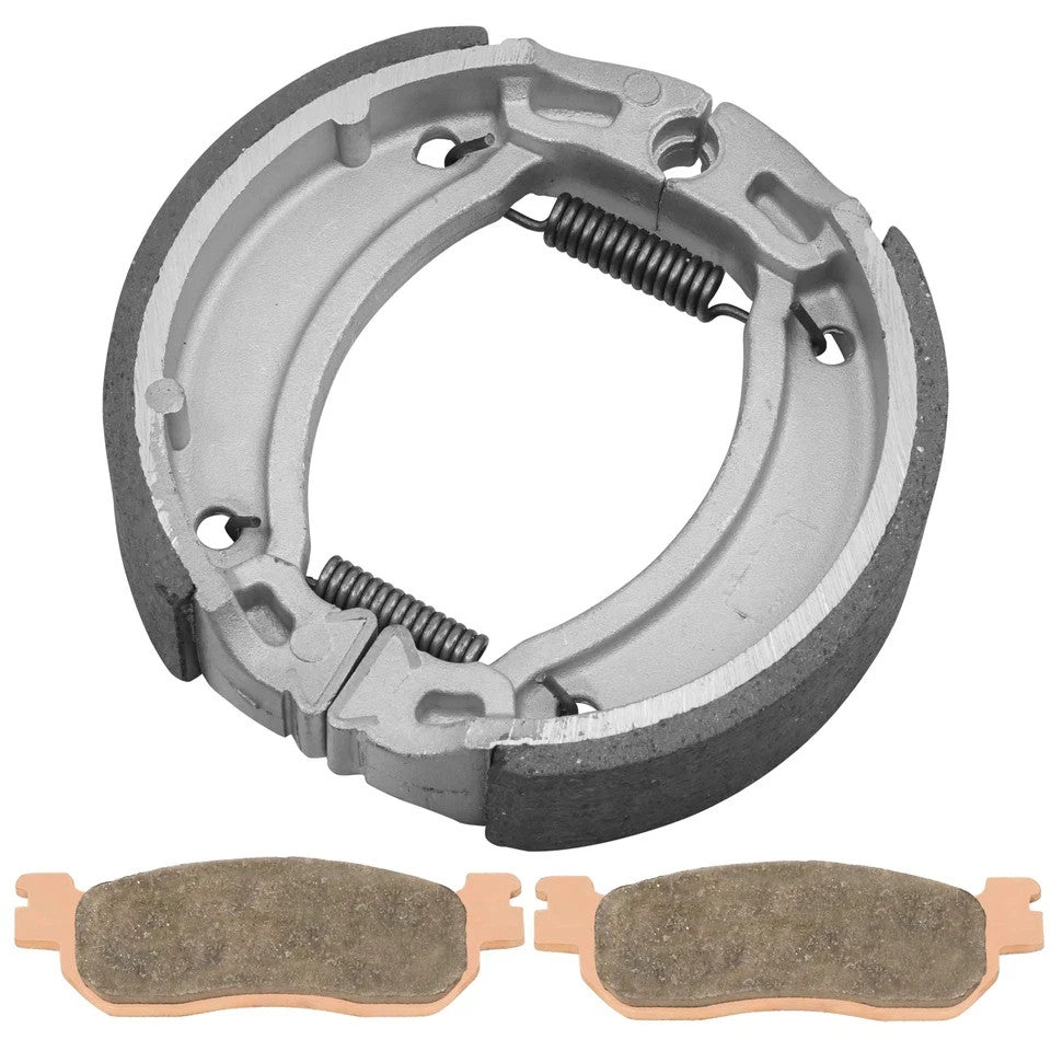 Front Brake Pads and Rear Brake Shoes for Yamaha TW200 Trailway 200 2001-2020