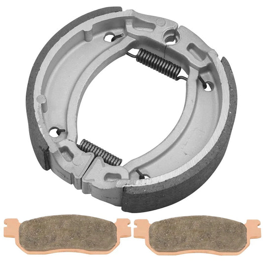 Front Brake Pads and Rear Brake Shoes for Yamaha TW200 Trailway 200 2001-2020