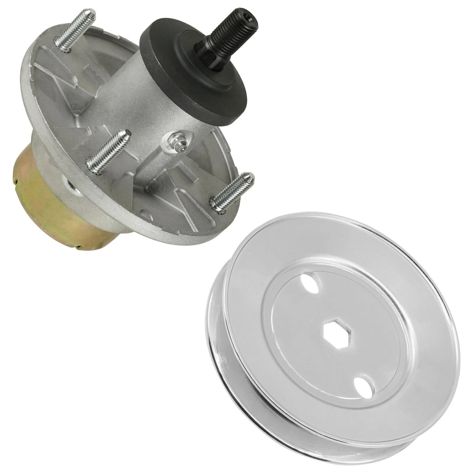 Mower Deck Spindle w/Pulley for John Deere X380 X384 X390 X394 X570 48" 54"