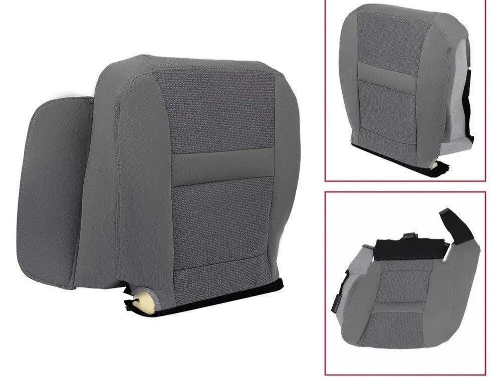 For 2006-2009 2010 Dodge Ram 2500 3500 Driver Bottom Seat Cover Cloth Dark Gray