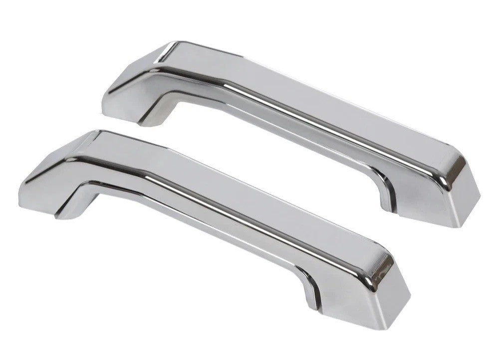 Chrome  Hood Deck Vent Cover W/ Aluminum Handle Covers Fits 2003-2009 Hummer H2