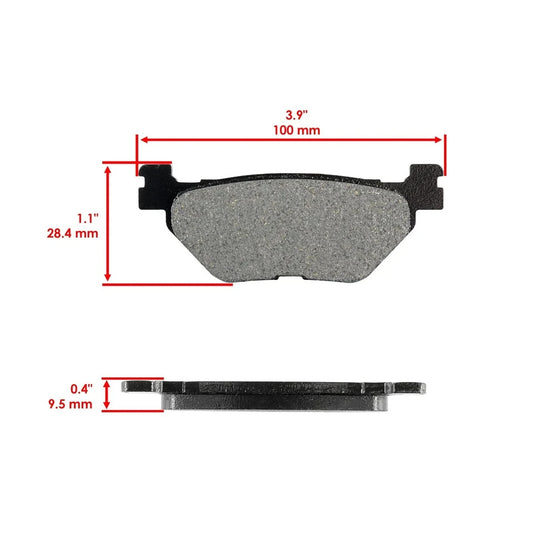 Front & Rear Brake Pads for Yamaha XV1700 Road Star 1700 Warrior 2002-2009