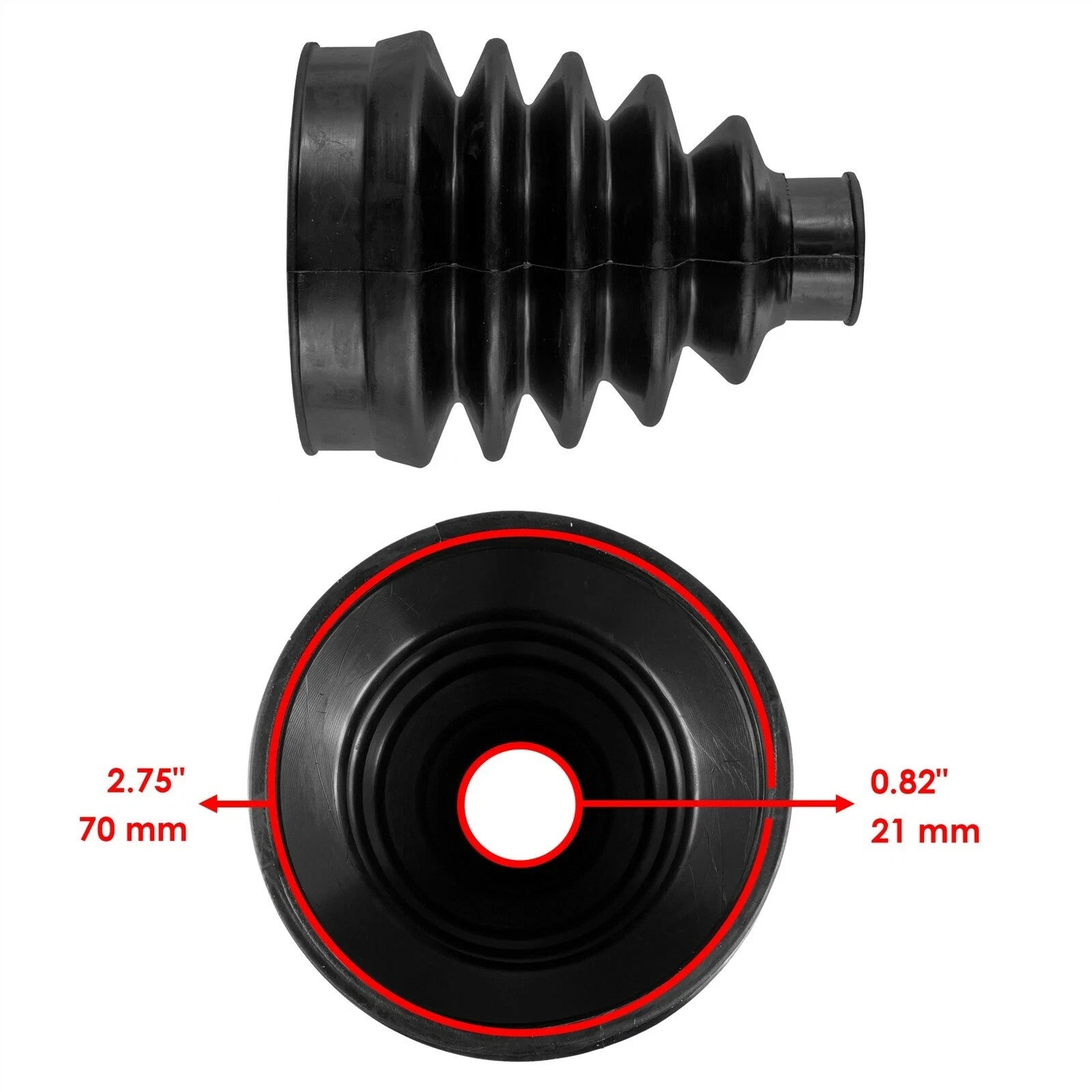 Front Inner & Outer CV Axle Boots For Can Am Outlander Max 1000 4X4 EFI 2014-201