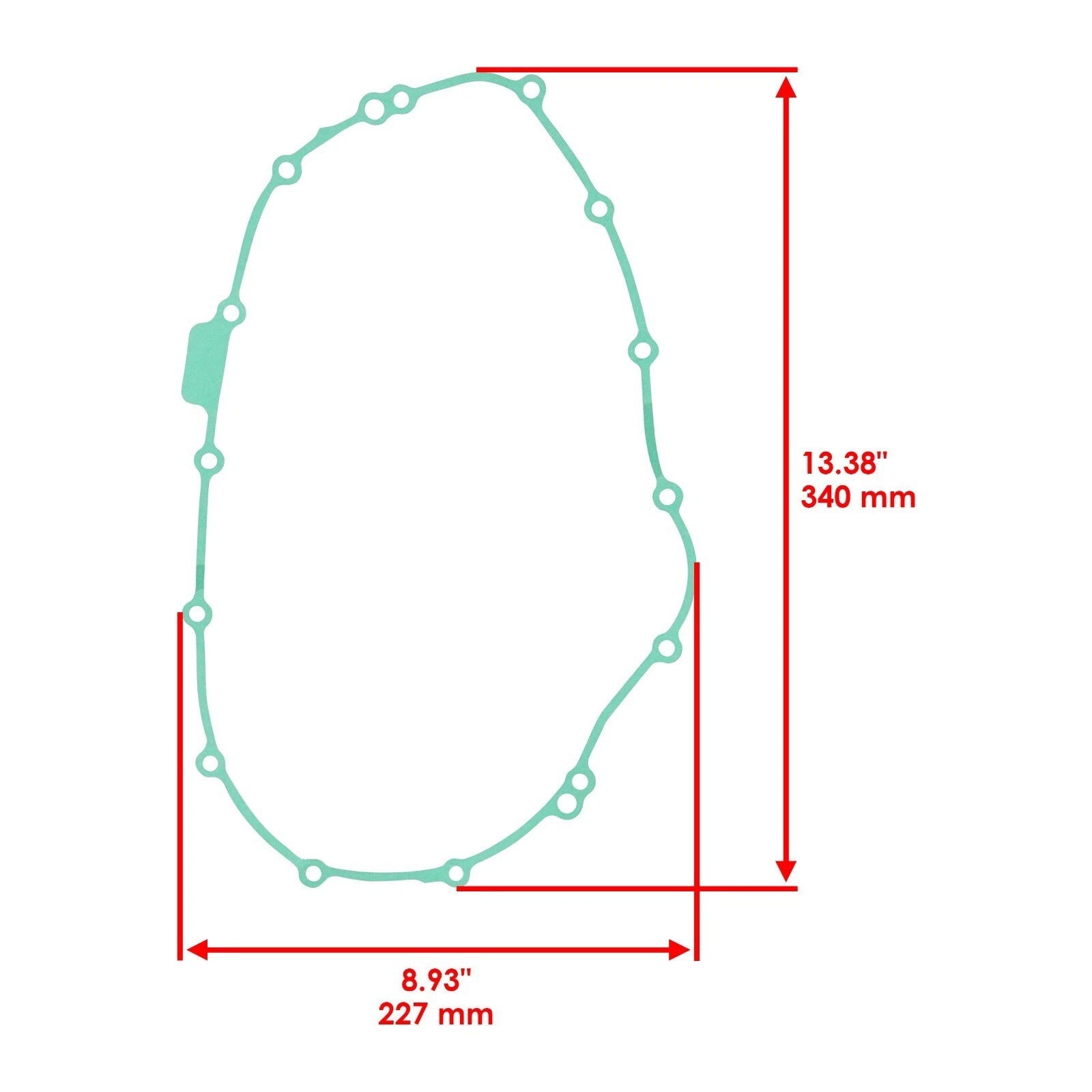 Right Crankcase Clutch Cover Gasket for Honda VFR800Fi Interceptor 800 1998-01