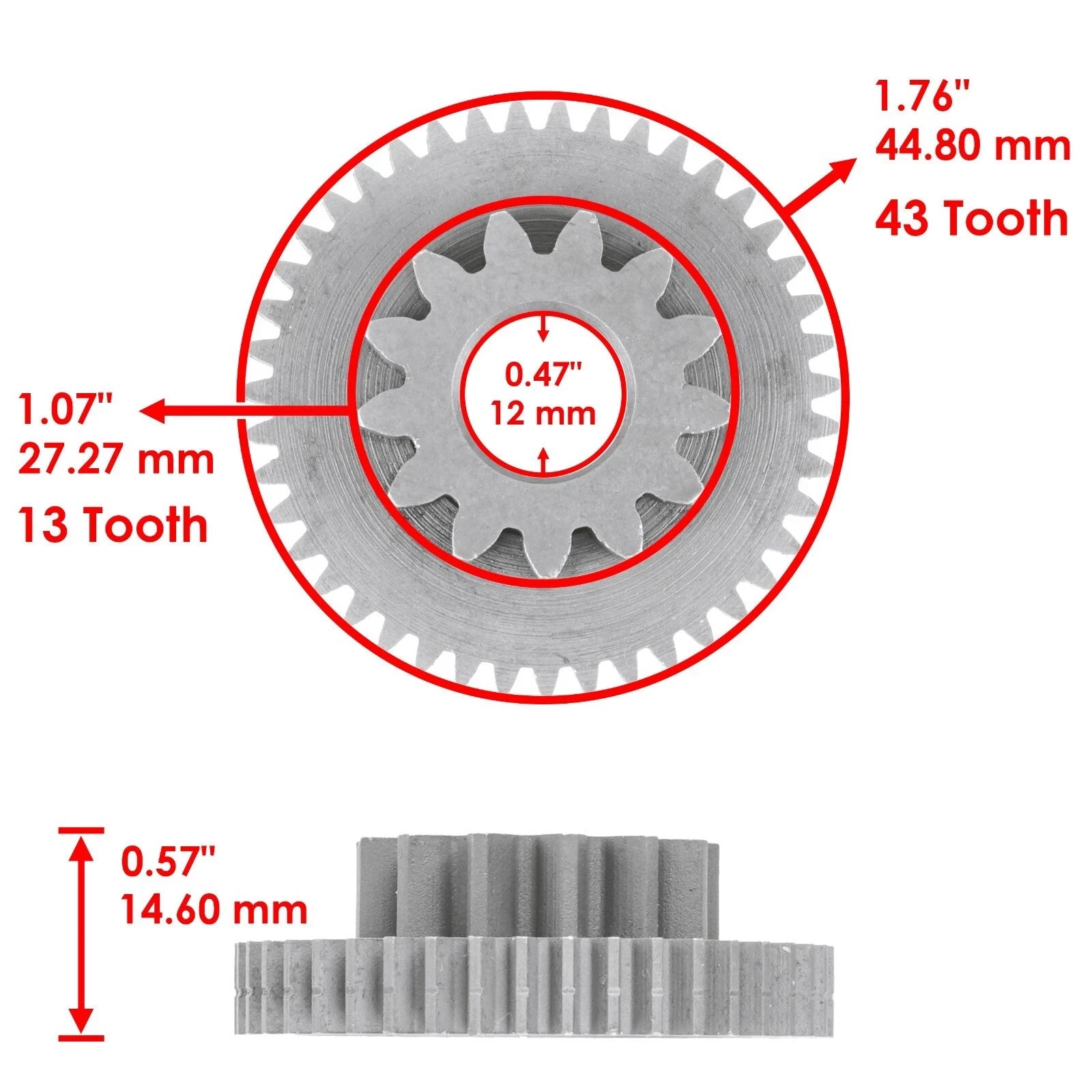 Starter Clutch Idler Drive Gear Gaskets for Honda TRX450ER Electric Start 06-14